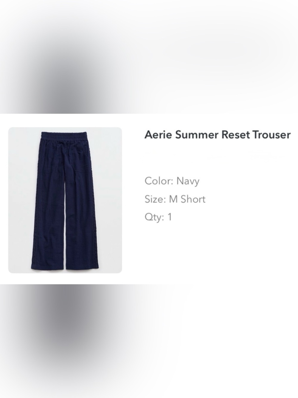 aerie Summer Reset Wide-Leg Trouser